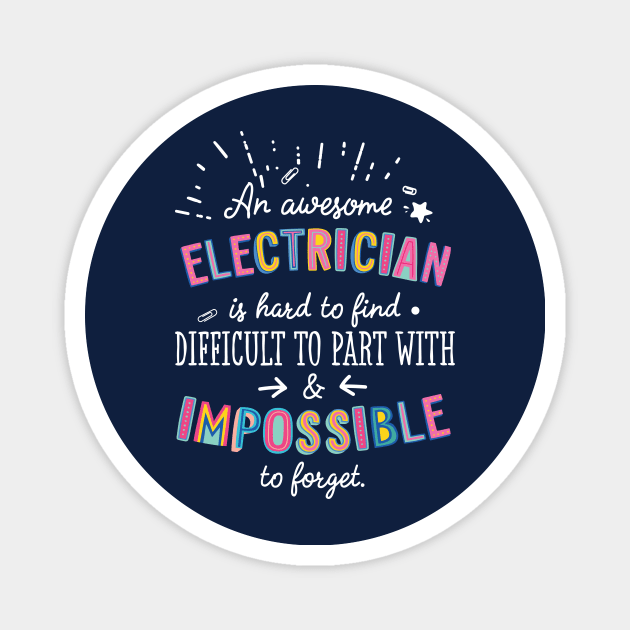 An awesome Electrician Gift Idea - Impossible to Forget Quote Magnet by BetterManufaktur